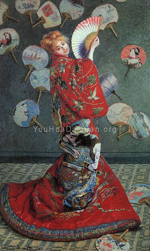 La Japonaise, Alternative title: Camille Monet in Japanese Costume - 克劳德·莫奈